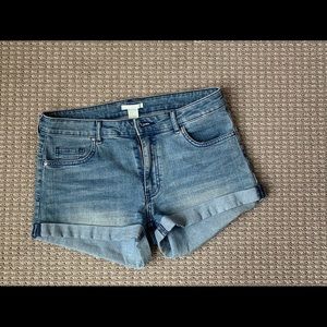 Denim shorts